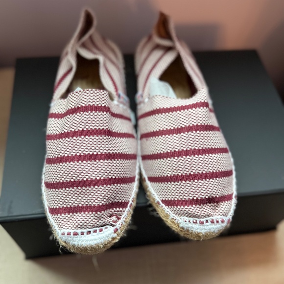 ALPARGATUS Shoes Flats Women's Size 39 Red Stripe Espadrilles - Picture 3 of 4